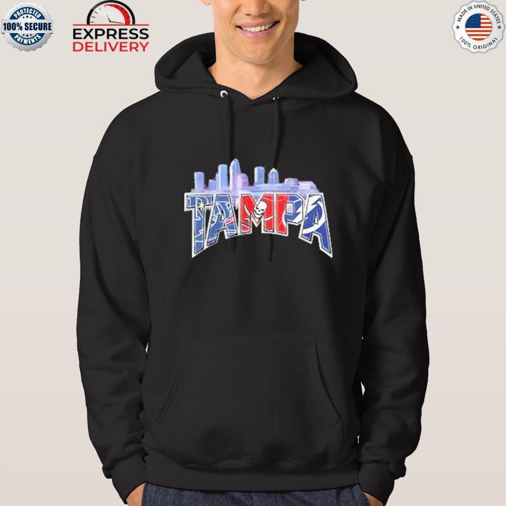 Buccaneers Rays And Lightning Tampa City Skyline Shirt, hoodie, sweater,  long sleeve and tank top