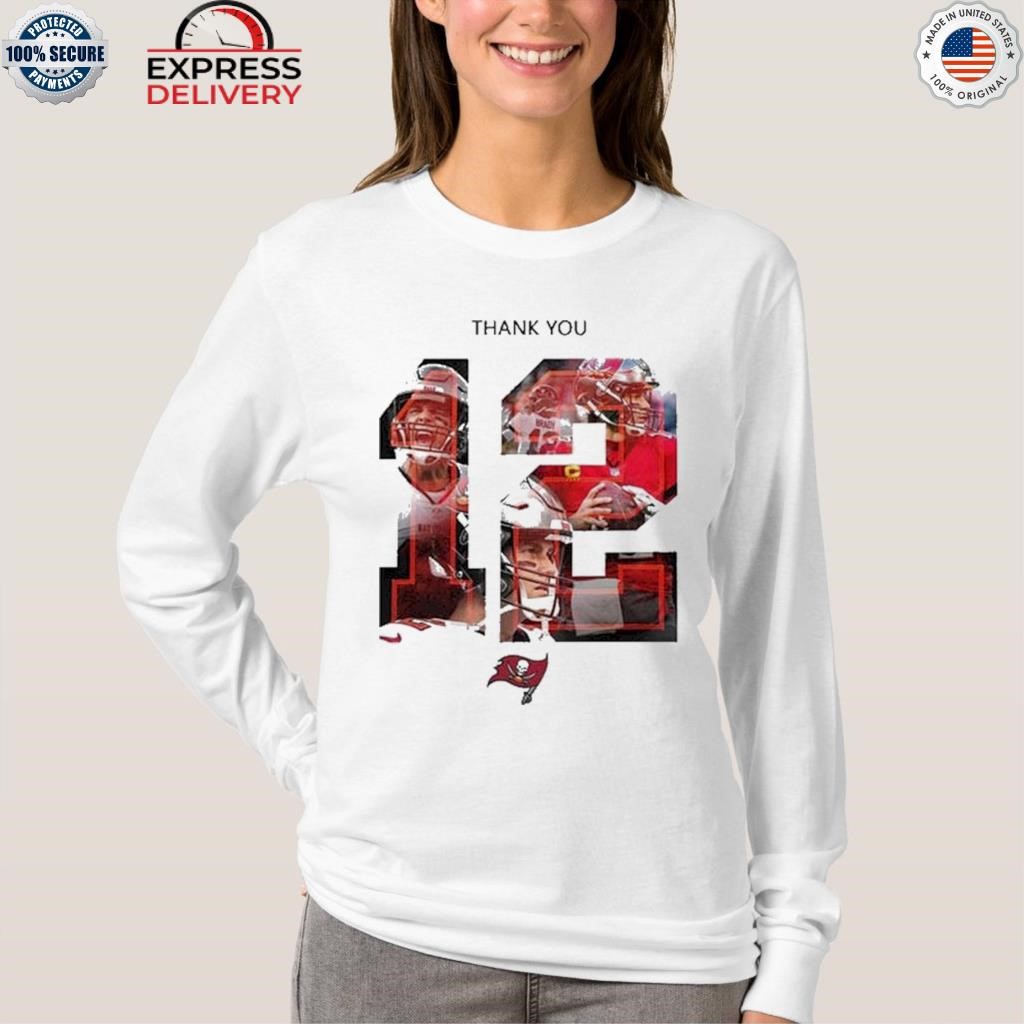 Tampa bay buccaneers thank you tom brady goat shirt, hoodie, sweater, long  sleeve and tank top