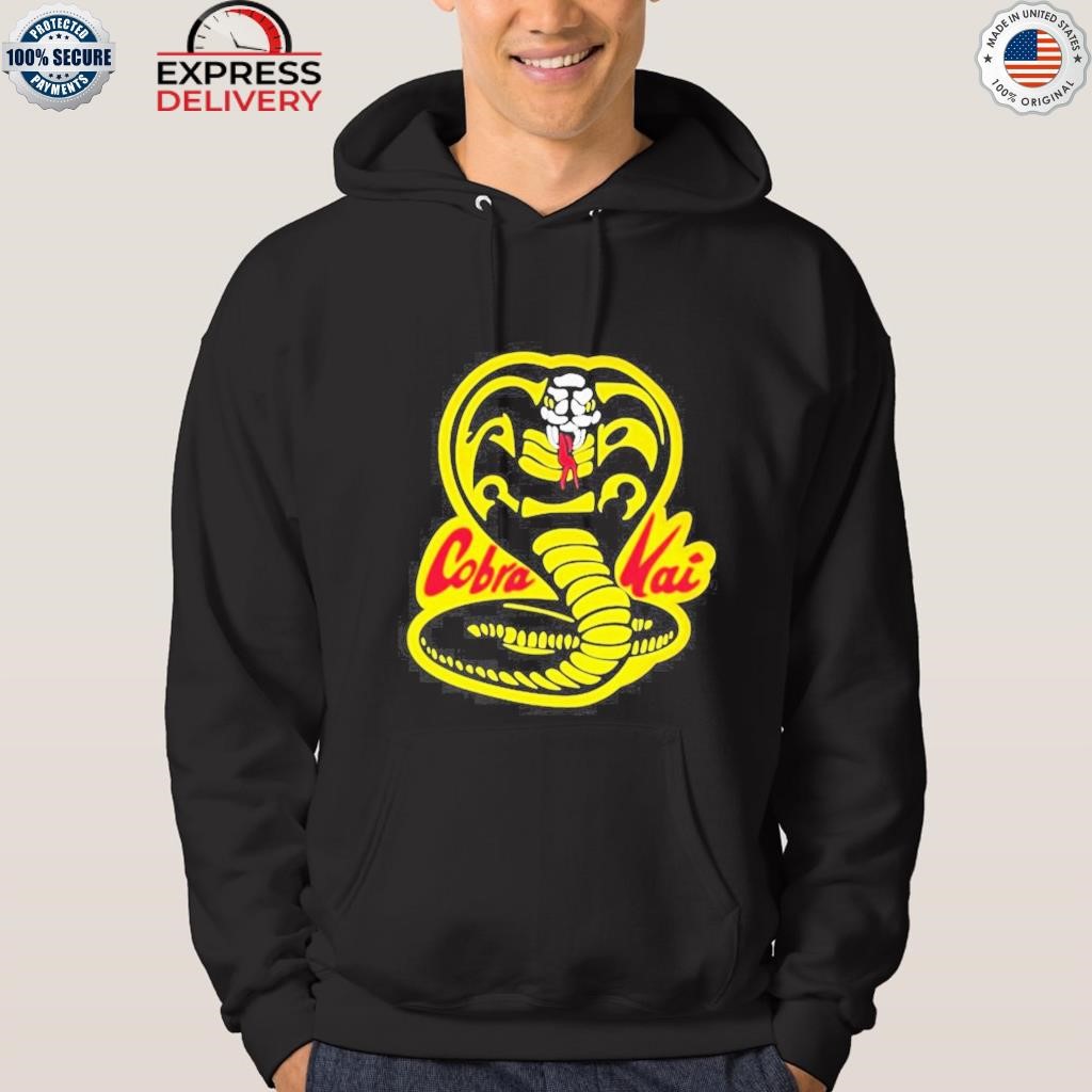 The critical drinker wearing cobra kai snake shirt, hoodie, sweater ...