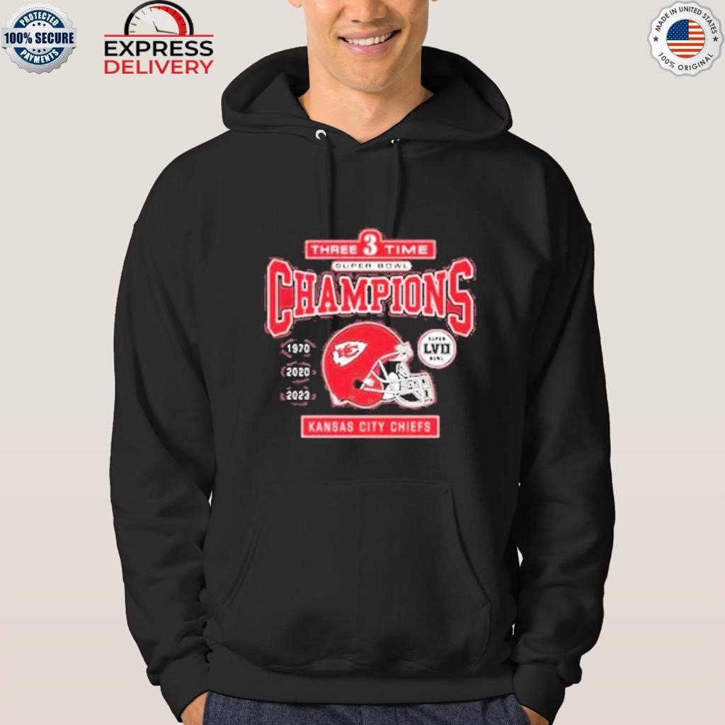 Three Time Super Bowl Champions 1970 2020 2023 Kansas City Chiefs shirt,  hoodie, sweater, long sleeve and tank top