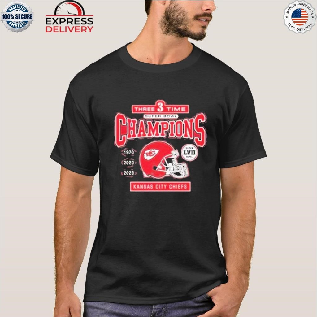 Three Time Super Bowl Champions 1970 2020 2023 Kansas City Chiefs shirt,  hoodie, sweater, long sleeve and tank top