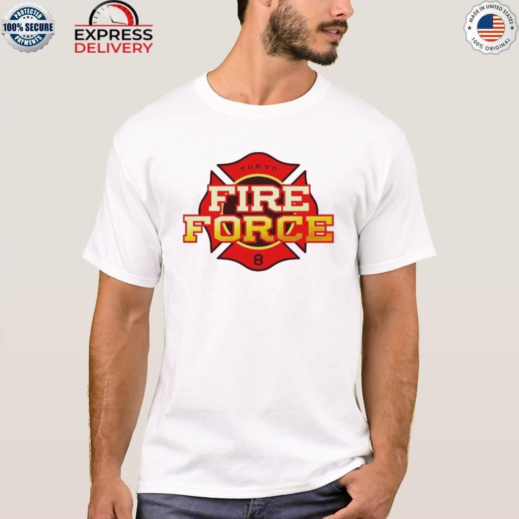 Tokyo fire force logo red shirt