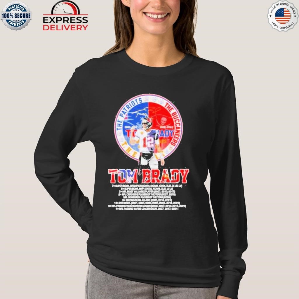 The Patriots The Buccaneers The Goat tom Brady shirt, hoodie, sweater and  long sleeve