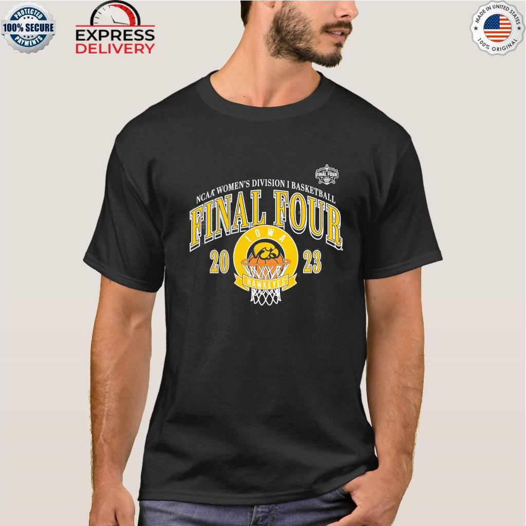 Fanatics branded charcoal Iowa hawkeyes 2023 ncaa women's basketball tournament march madness final four shirt