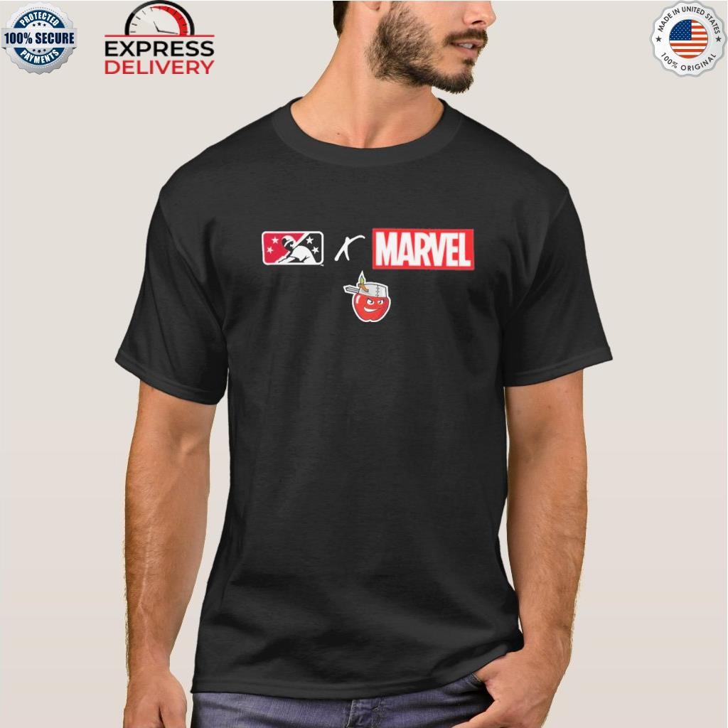 Fort wayne tincaps store milb x Marvel shirt