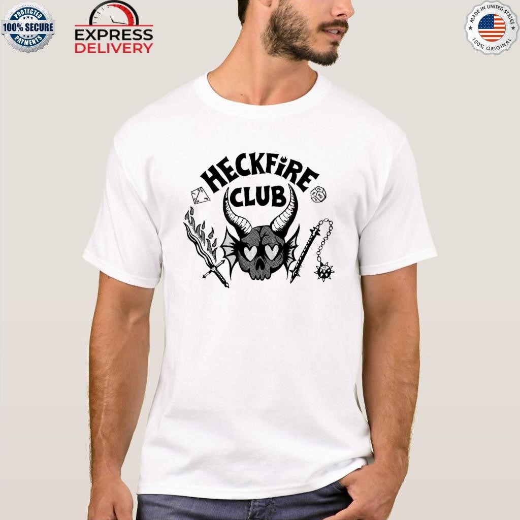 Hawkins leather heckfire club shirt