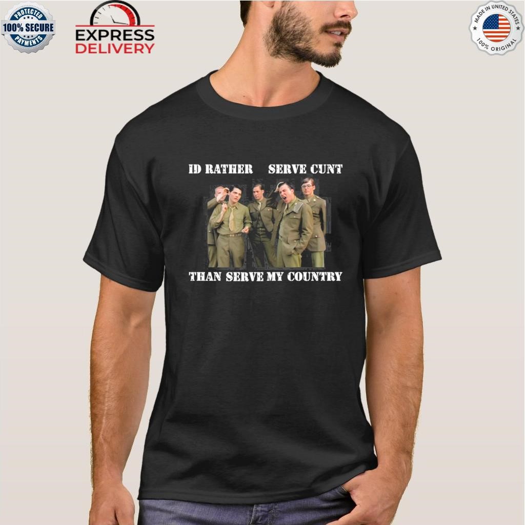 I'd rather serve cunt than serve my country my chemical romance mcr shirt
