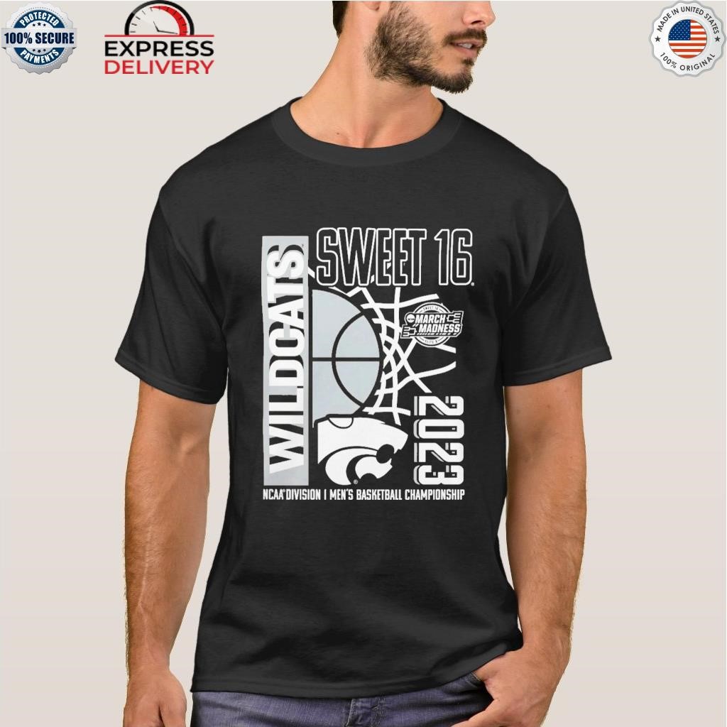 Kansas state wildcats 2023 men's basketball tournament march madness sweet 16 shirt
