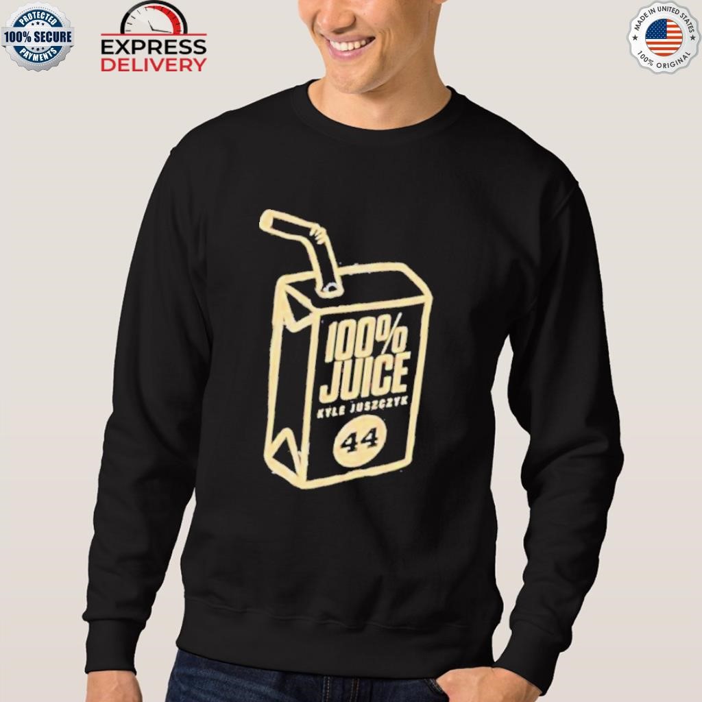 Box 100% juice kyle juszczyk number 44 shirt, hoodie, sweater, long sleeve  and tank top