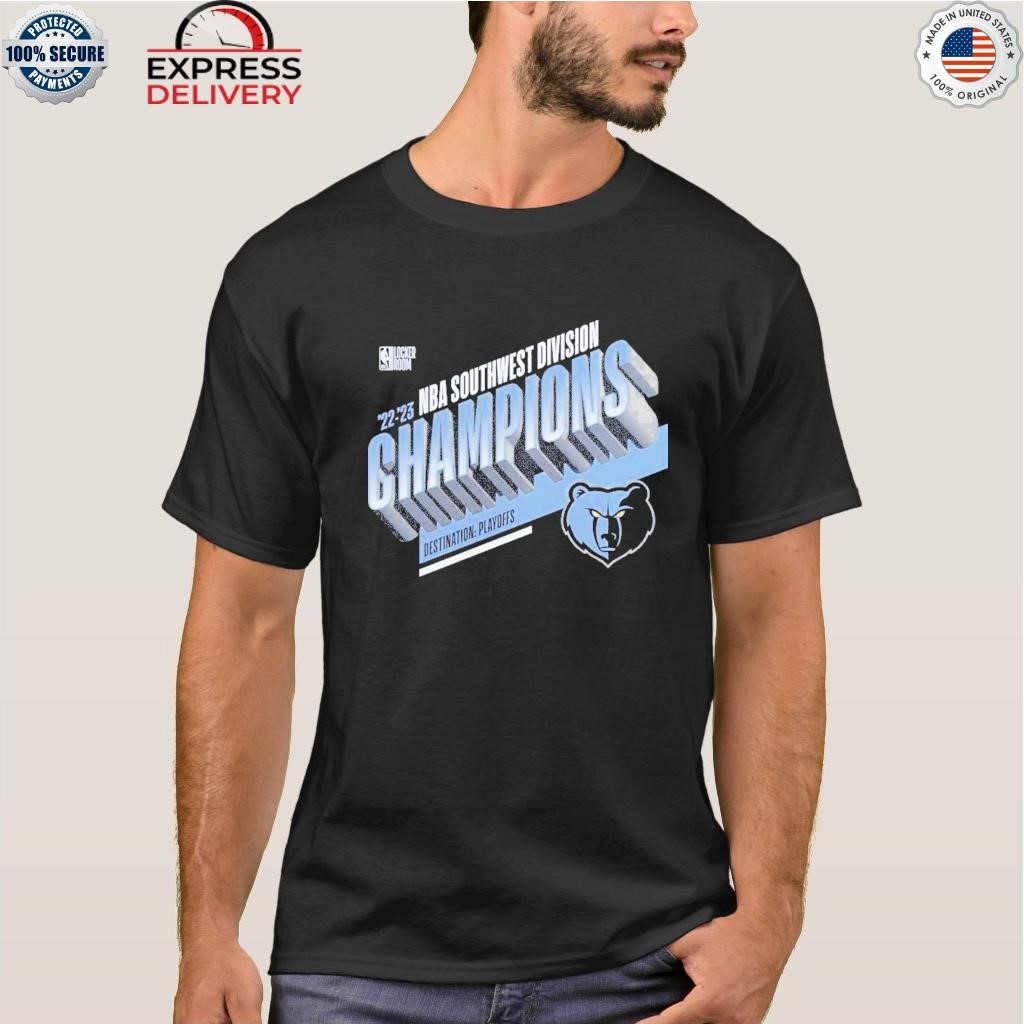Memphis grizzlies 2023 southwest Division champions locker room shirt