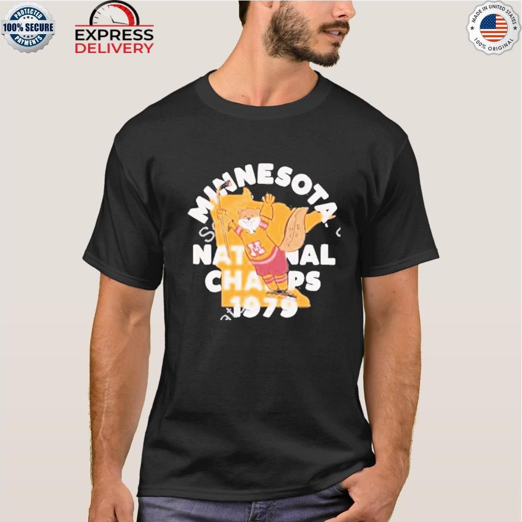 Minnesota 1979 national champs hockey vintage shirt