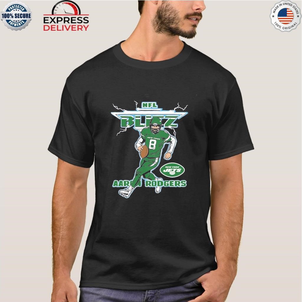 Official homage Aaron Rodgers New York Jets Blitz Graphic T-Shirt, hoodie,  sweater, long sleeve and tank top