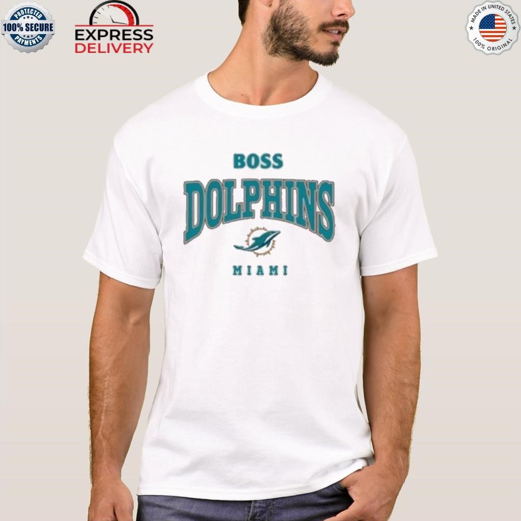 Boss x NFL stretch miamI dolphins shirt, hoodie, sweater, long