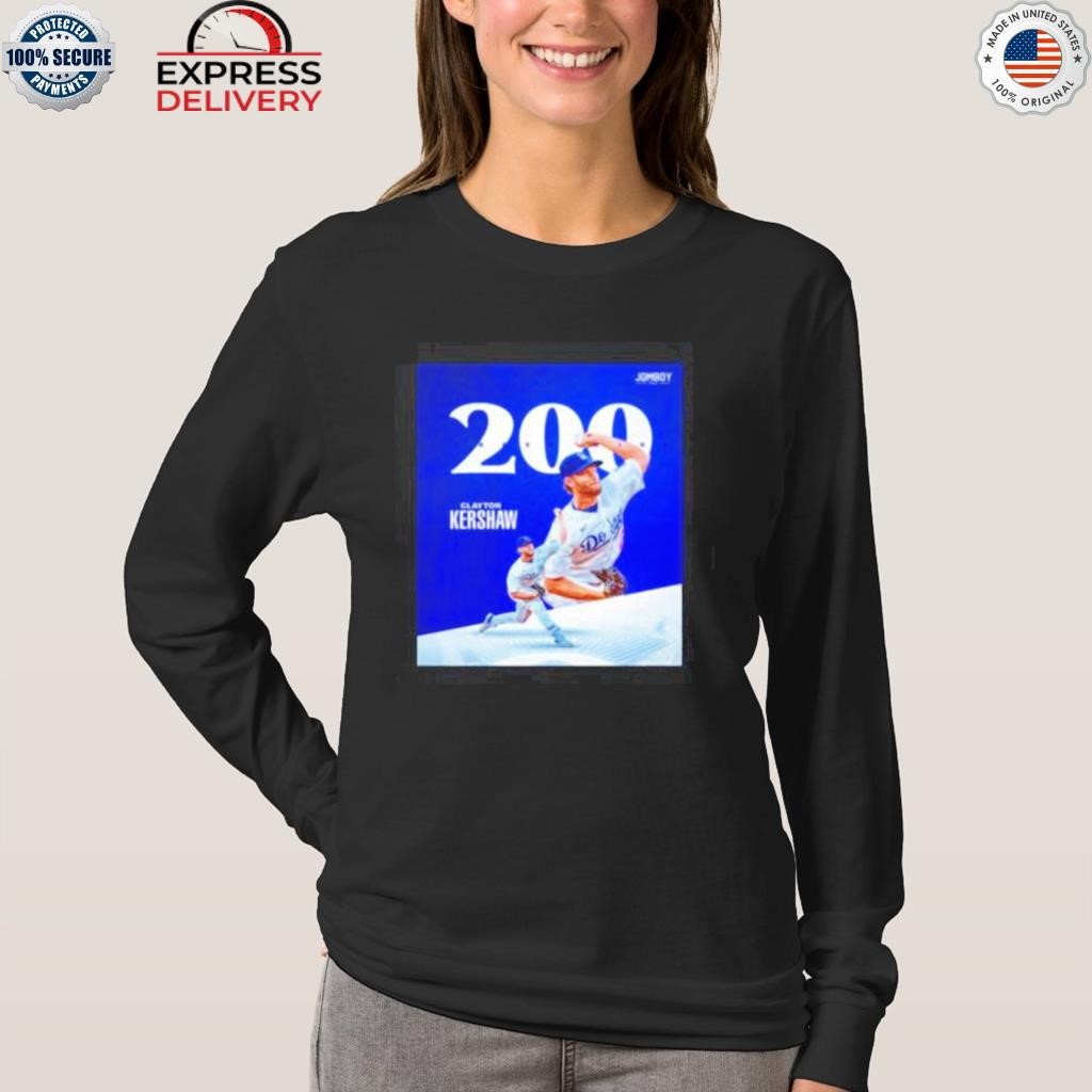 Clayton kershaw 200 shirt, hoodie, sweater, long sleeve and tank top