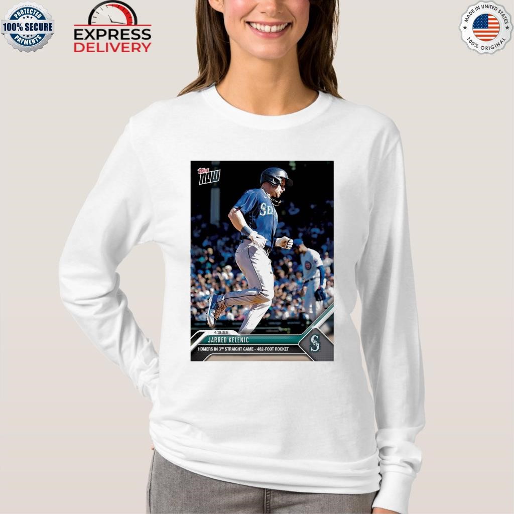 Jarred Kelenic #10 Seattle Mariners 2023 Season Royal AOP Baseball Shirt  Fanmade