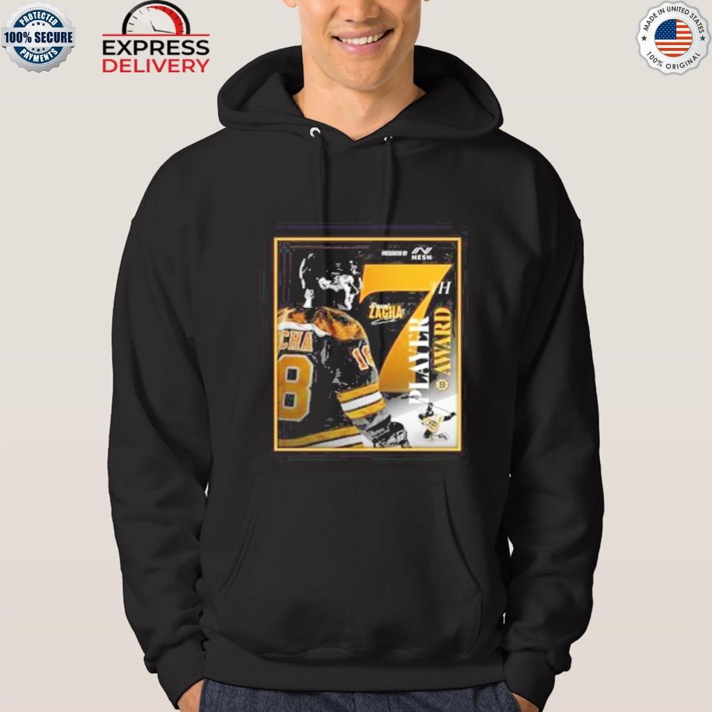 Pavel zacha nesn 7th player award winner shirt, hoodie, sweater, long