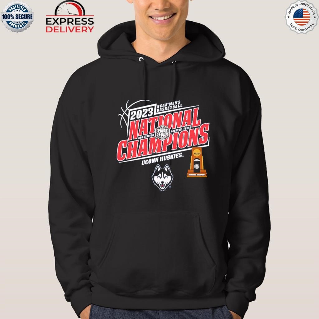 UConn Huskies 2023 NCAA Men's Basketball National Champions First Snow hoodie.jpg