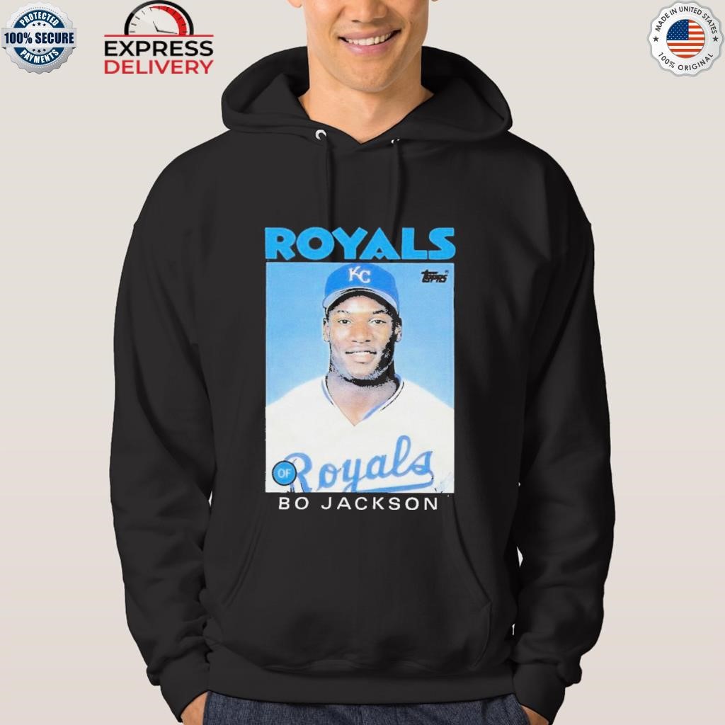 1986 Topps Baseball Bo Jackson Royals Shirt, hoodie, sweater, long