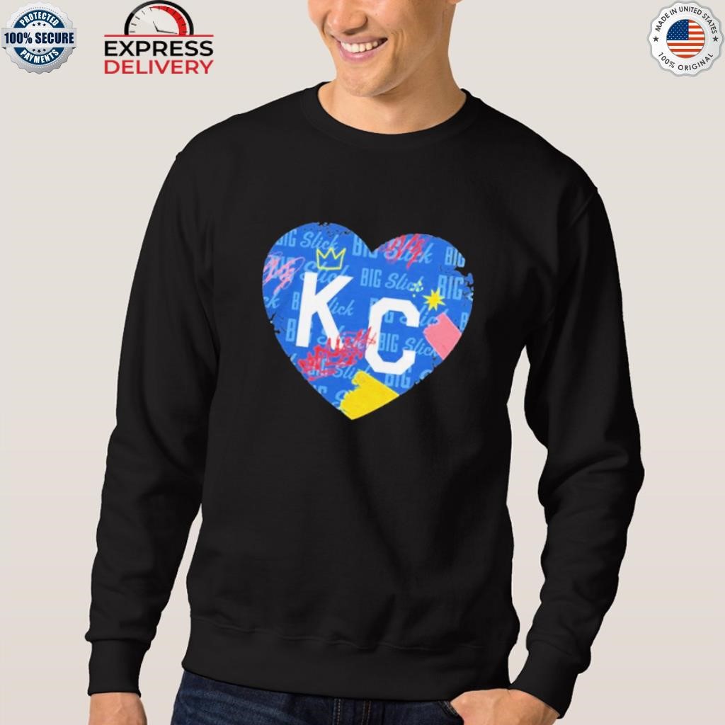 2023 big slick kc heart shirt, hoodie, sweater, long sleeve and tank top