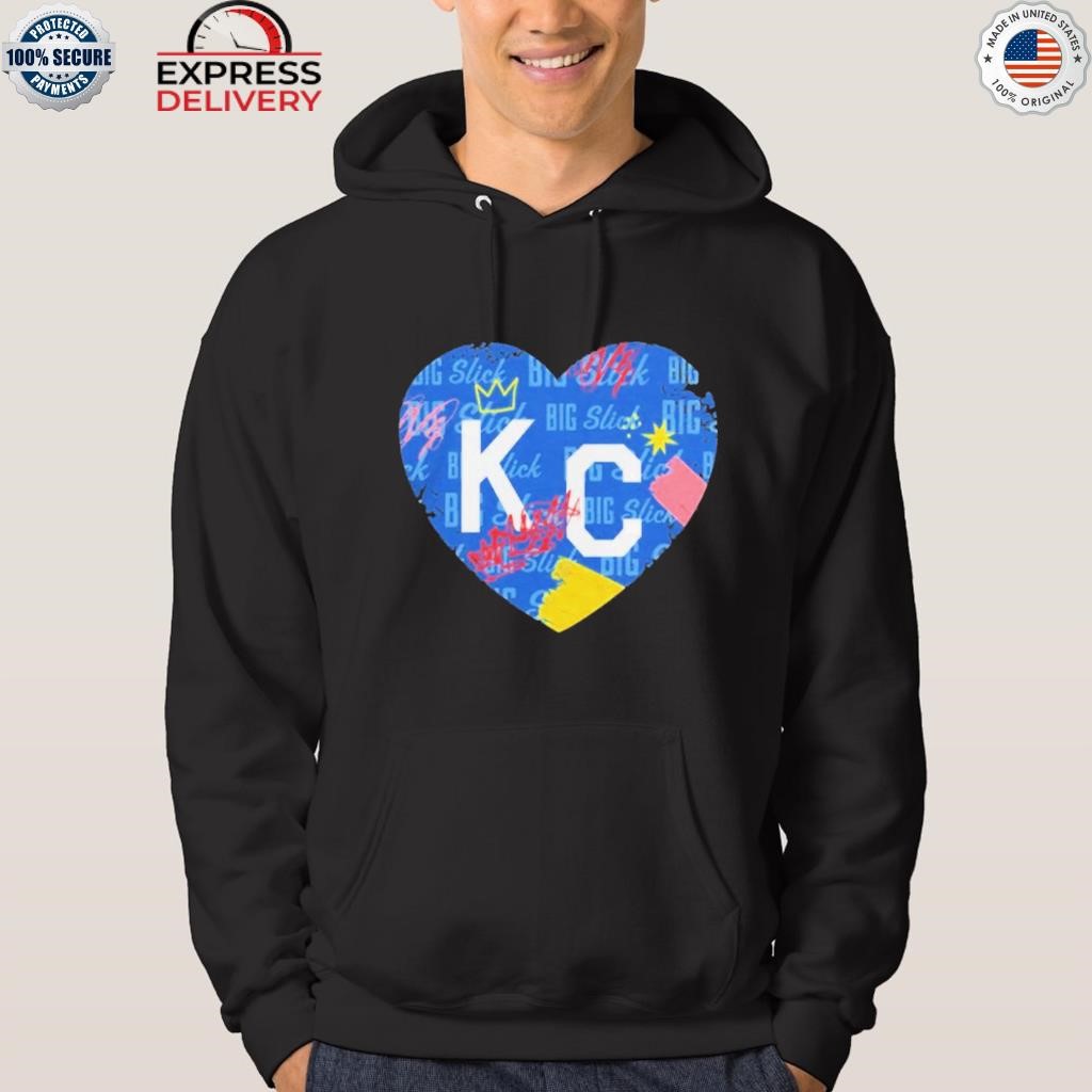 Charlie Hustle shop 2023 big slick kc heart shirt, hoodie, sweater, long  sleeve and tank top