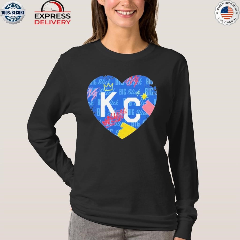 Kansas City Royals 2023 Big slick heart shirt, hoodie, sweater, long sleeve  and tank top