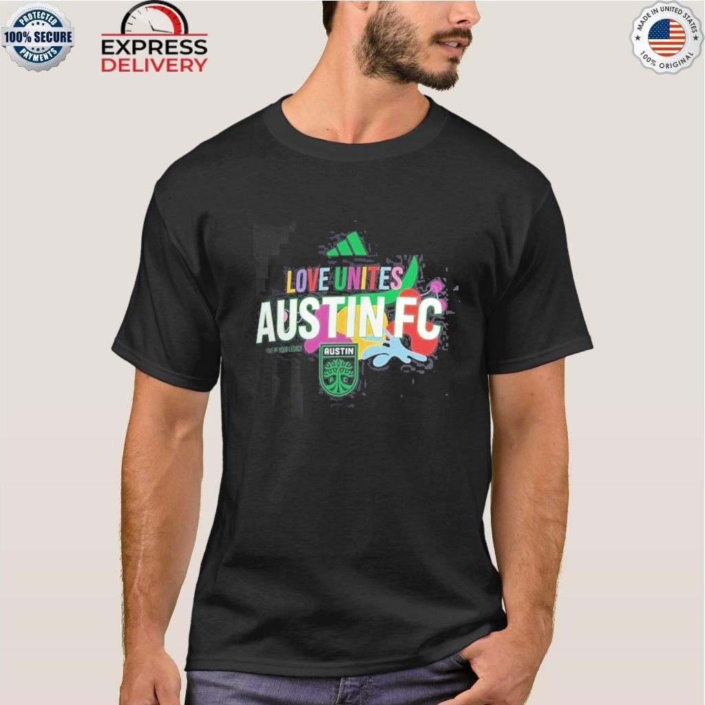 Austin fc adidas love unites aeroready shirt