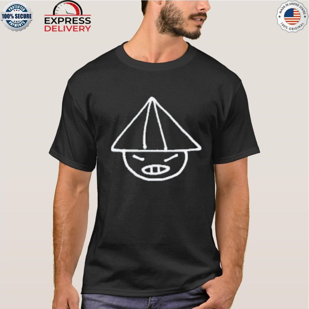 Bruce wang merch hand drawn black shirt