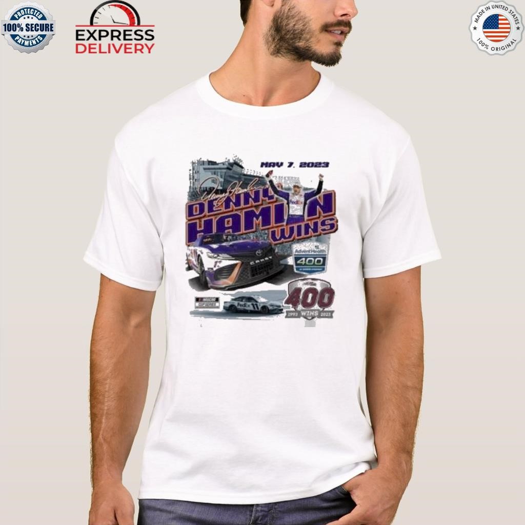 Denny hamlin 2023 adventhealth 400 race winner shirt