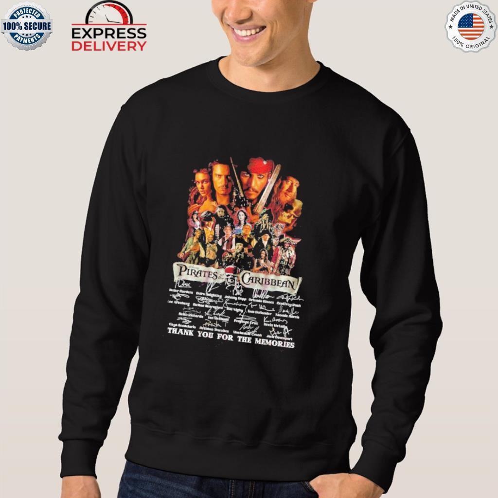 Official Disney Pirates Of The Caribbean Thank You For The Memories T-Shirt,  hoodie, sweater, long sleeve and tank top