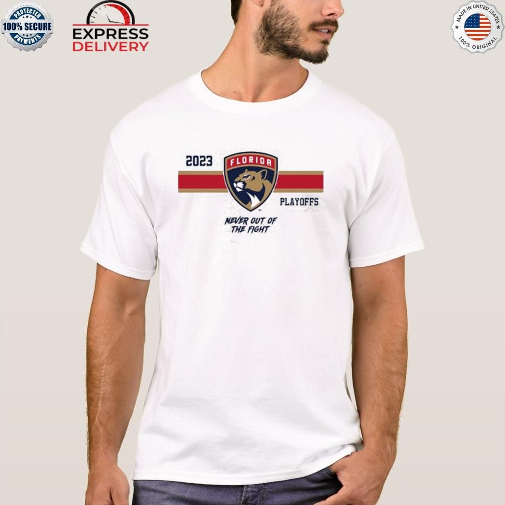 Florida panthers 2023 stanley cup playoff away crest shirt