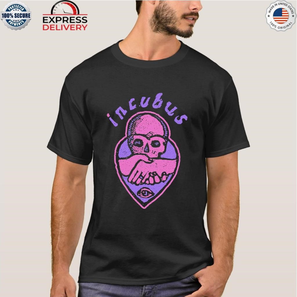 Incubus skull handshake shirt