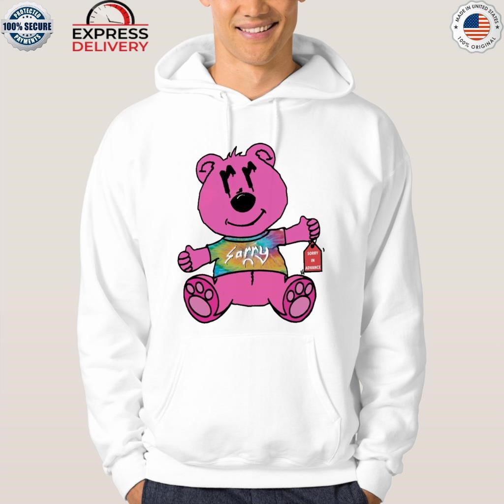 Joe Burrow Sorry Shirt , Joe wears Sorry in Advance Pink Bear T-Shirt ,  Sorry Pink Bear Sweatshirt Hoodie