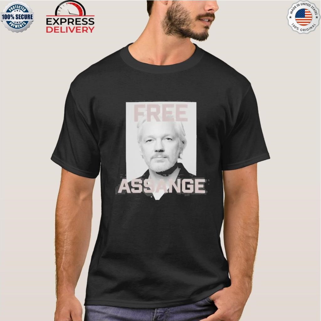 KarI lake wearing free assange shirt