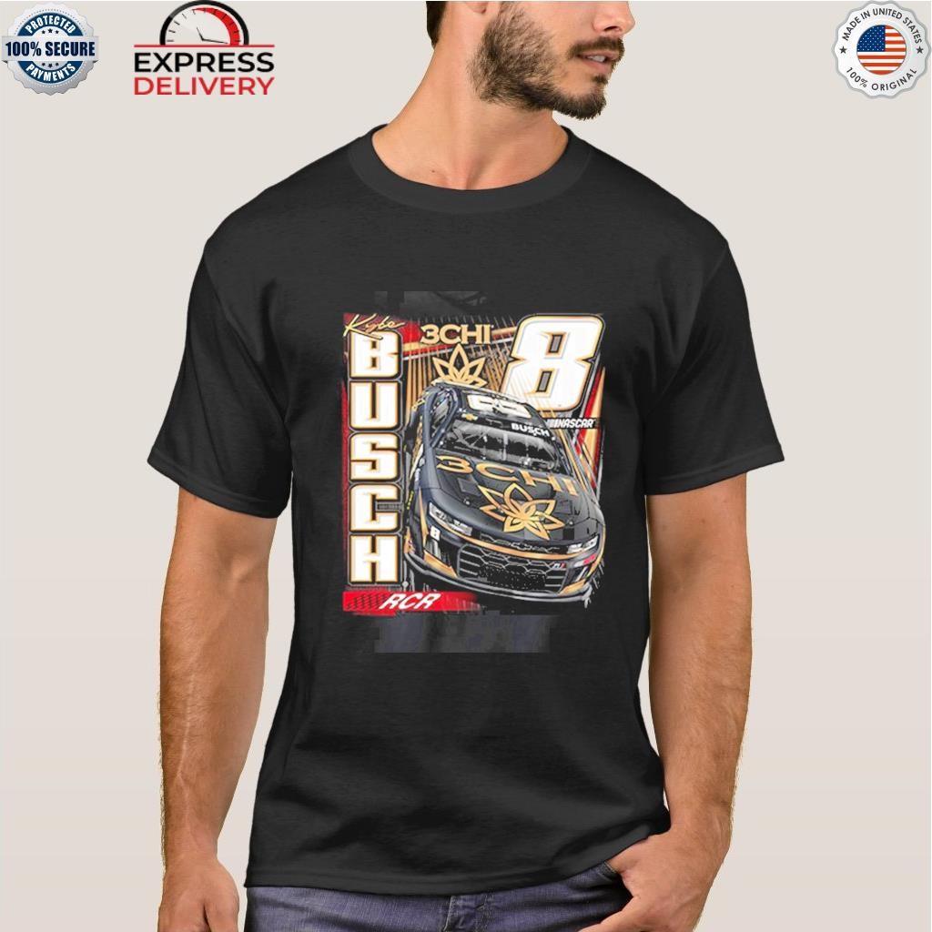 Kyle busch richard childress racing team collection black 3chI car pullover shirt