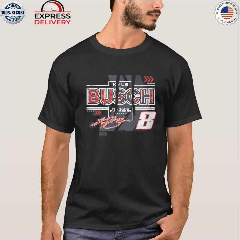 Kyle busch richard childress racing team collection black kinetic pullover shirt