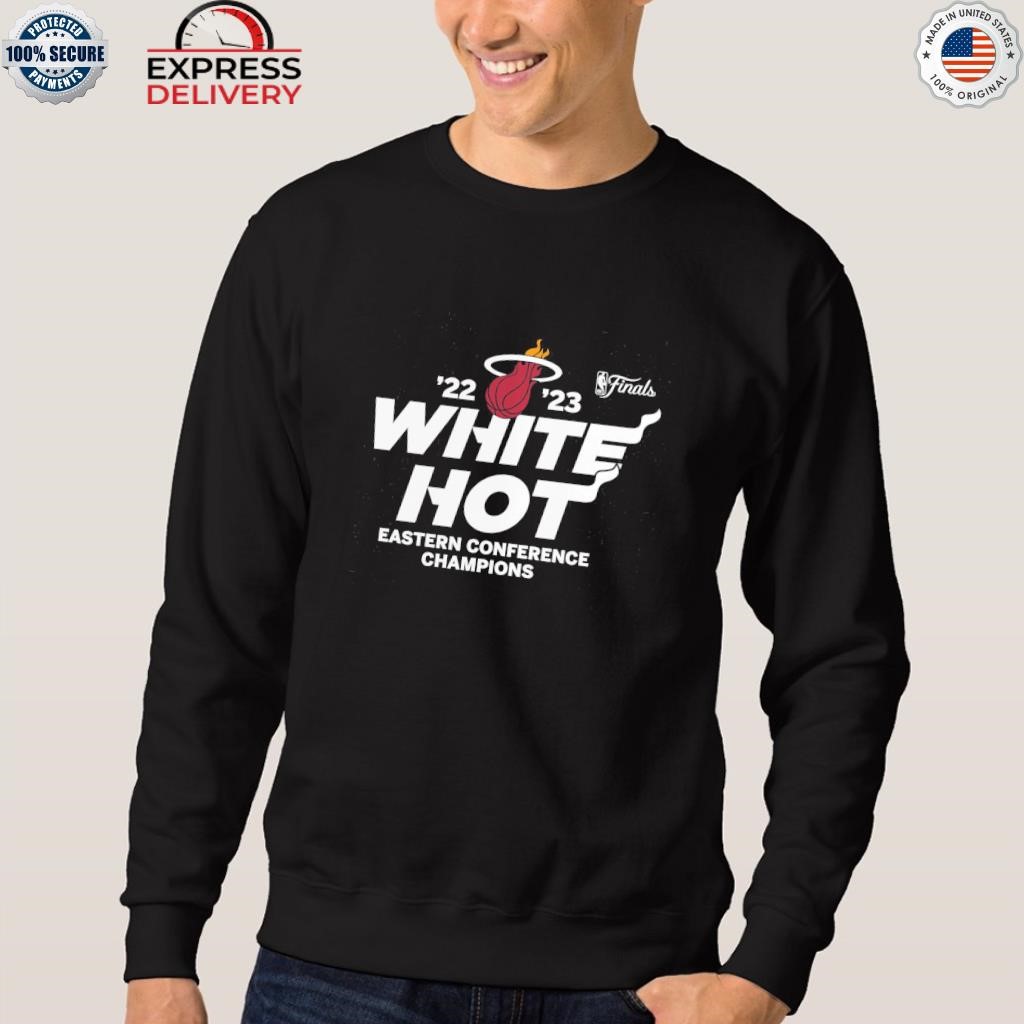 Get White Hot Miami Heat Eastern Conference Champions 2023 Shirt For Free  Shipping • Custom Xmas Gift