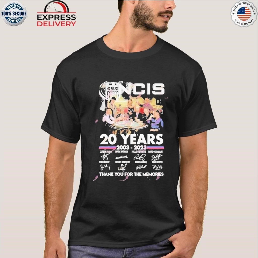 Ncis 20 years of 2003 2023 thank you for the memories shirt