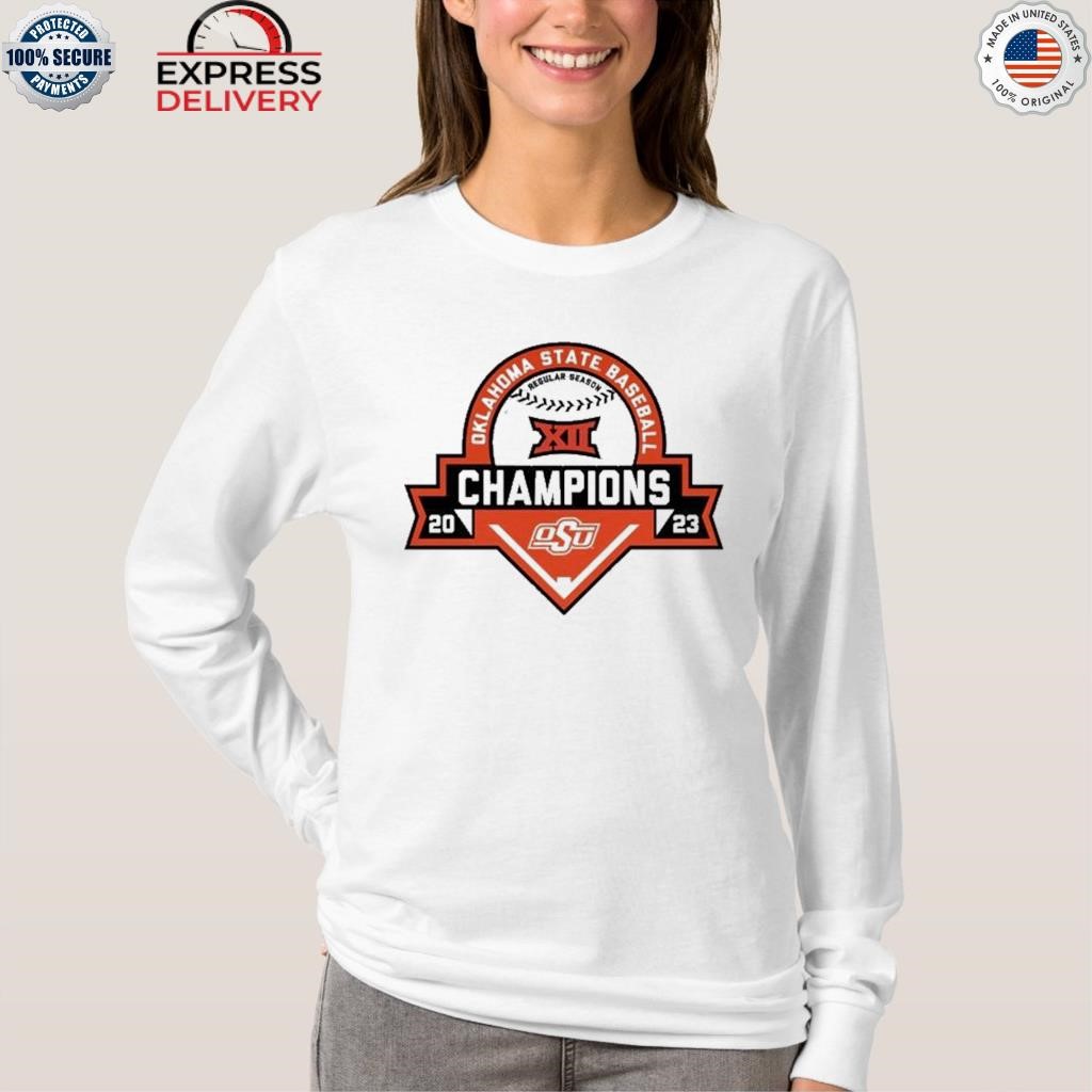 Oklahoma State Cowboys 2023 Big 12 Baseball Regular Season Champions logo  shirt, hoodie, sweater, long sleeve and tank top