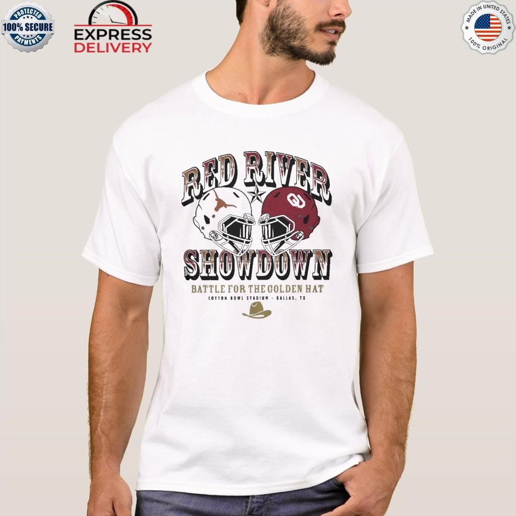 Red River Rivalry Texas Longhorns vs Oklahoma Sooners Battle For The Golden  Hat 2023 shirt, hoodie, sweater, long sleeve and tank top