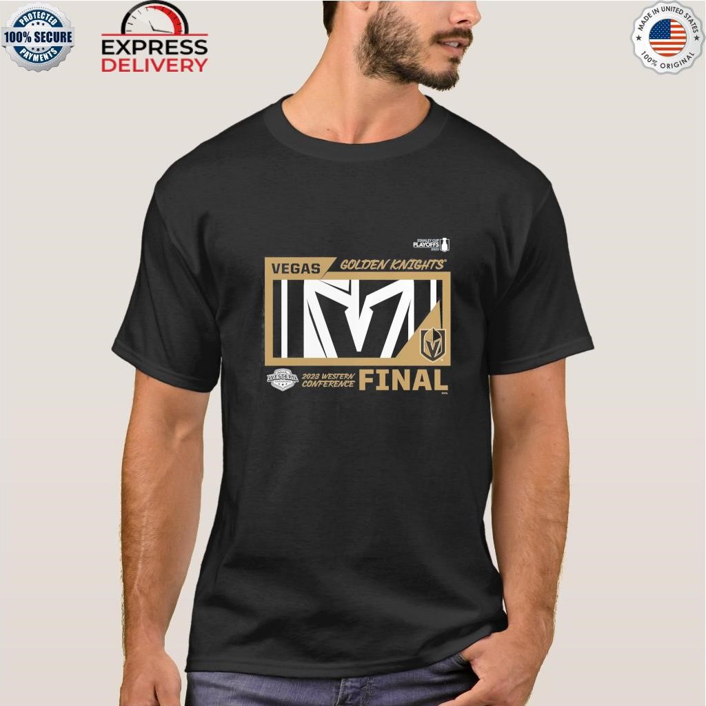 Vegas golden knights fanatics branded 2023 stanley cup playoffs western conference final shirt