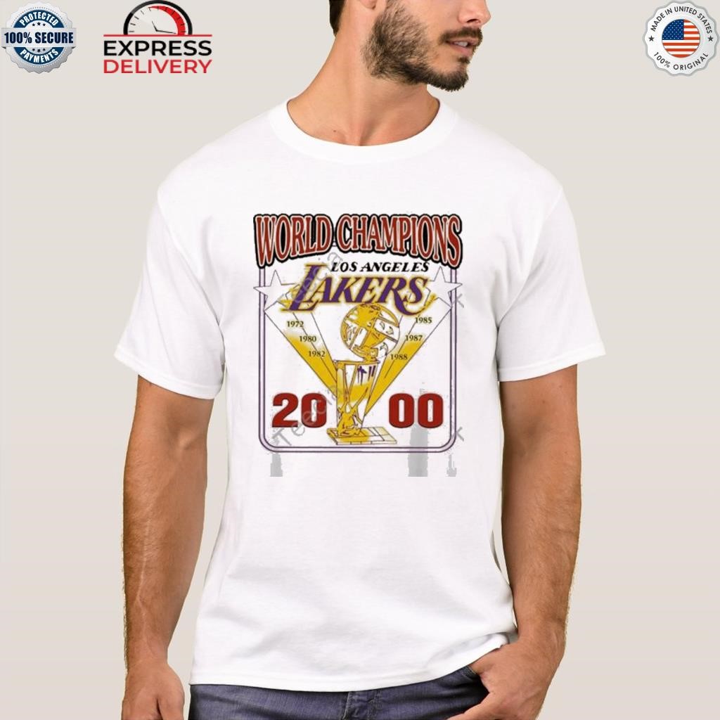 Vintage los angeles Lakers 2000 champion world shirt