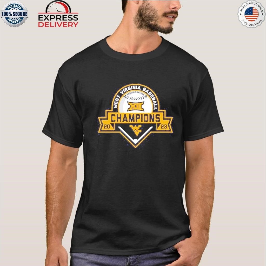 West Virginia mountaineers 2023 big 12 baseball regular season champions shirt
