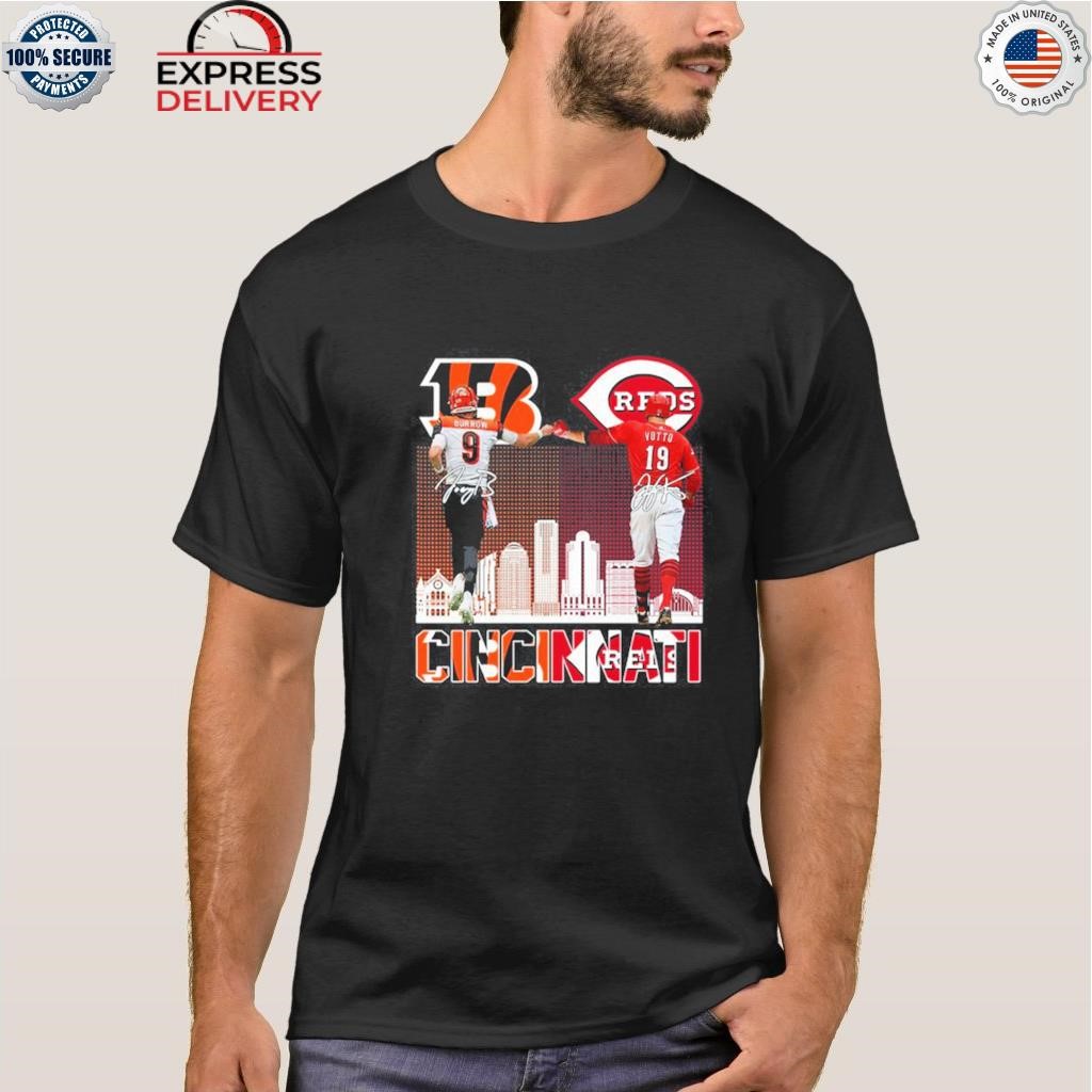 Cincinnati Bengal Burrow And Reds Votto T Shirt - Growkoc