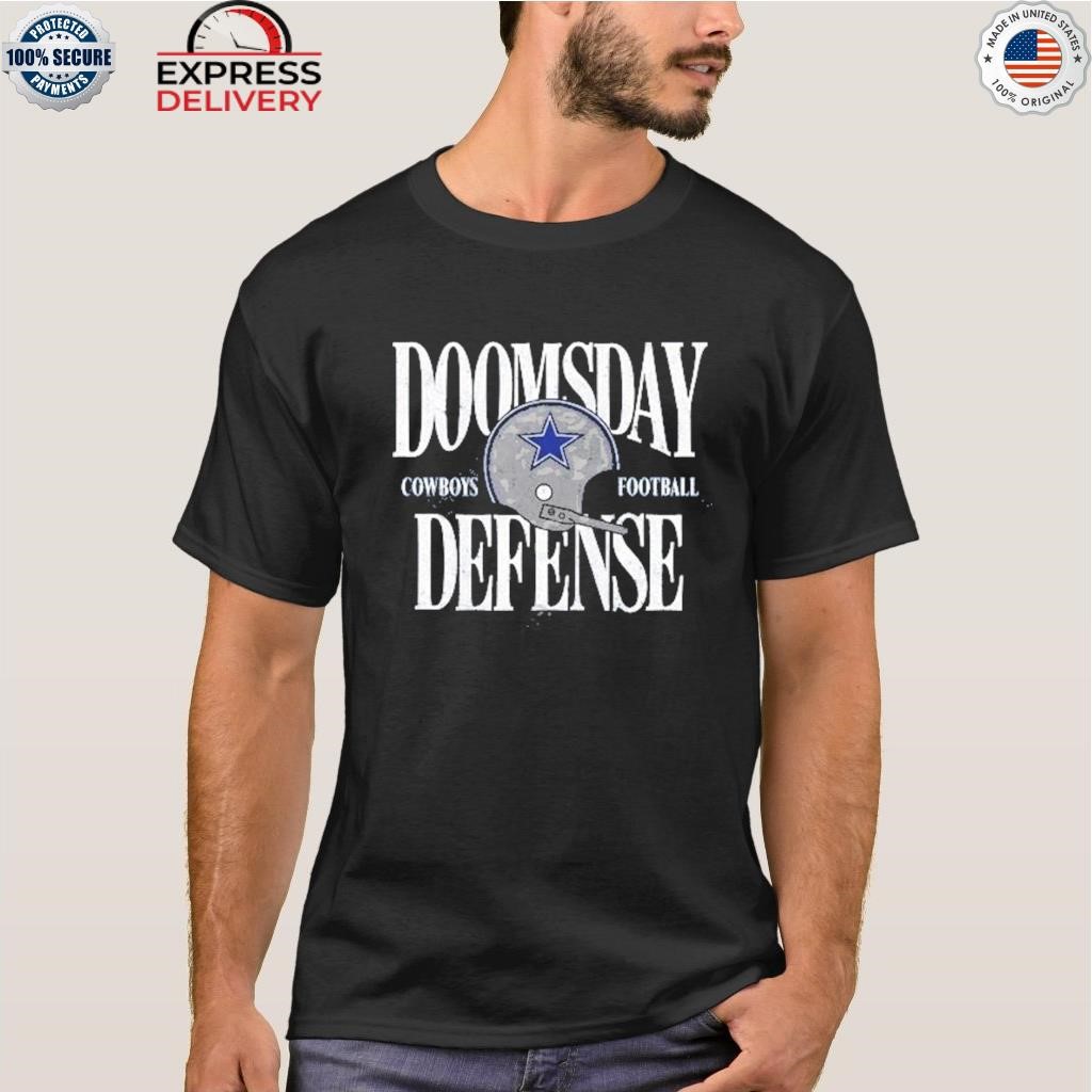 Dan quinn wearing doomsday defense Dallas Cowboys Football shirt