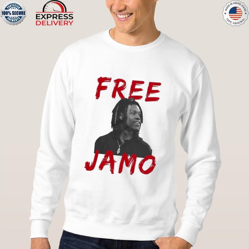 Official Detroit Lions Kerby Joseph Wearing Free Jamo T-shirt