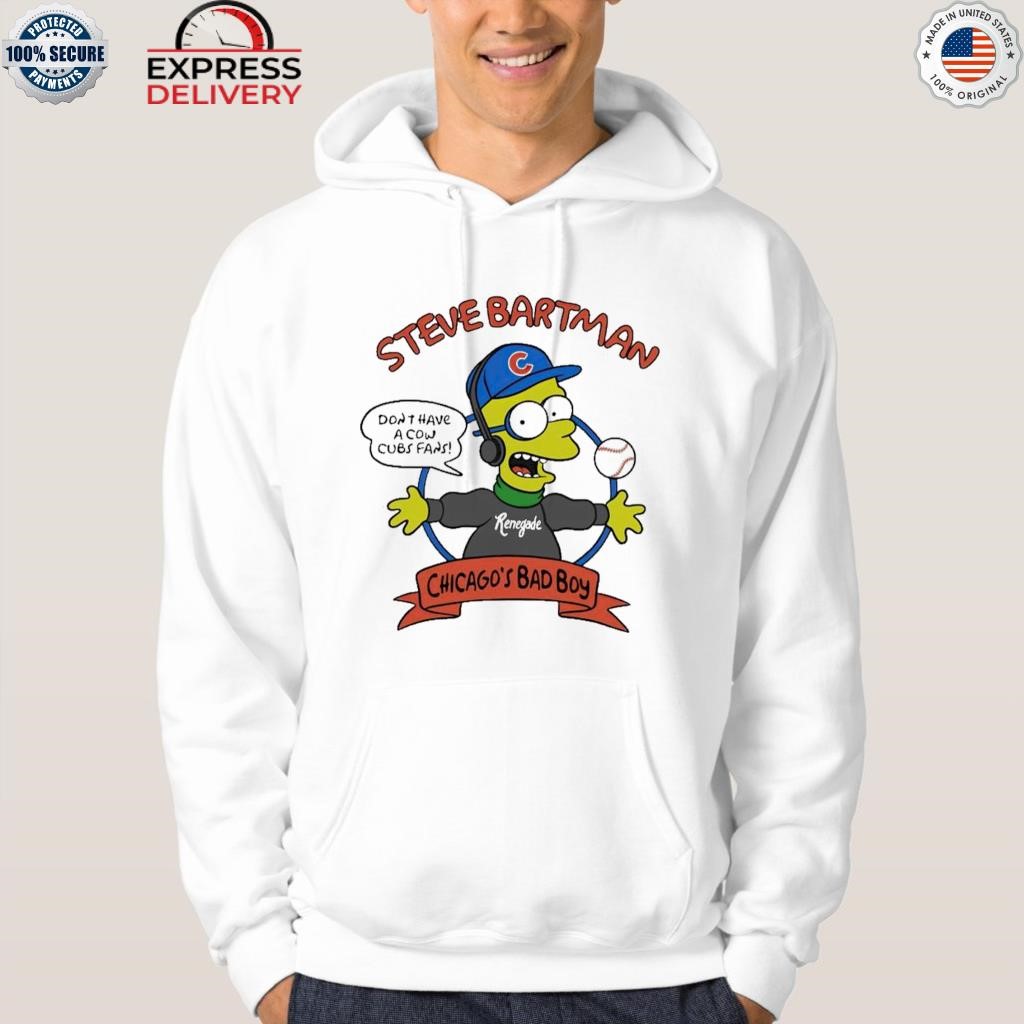 Steve Bartman Chicago's bad boy don't have a cow Cubs fans shirt, hoodie,  sweater and v-neck t-shirt