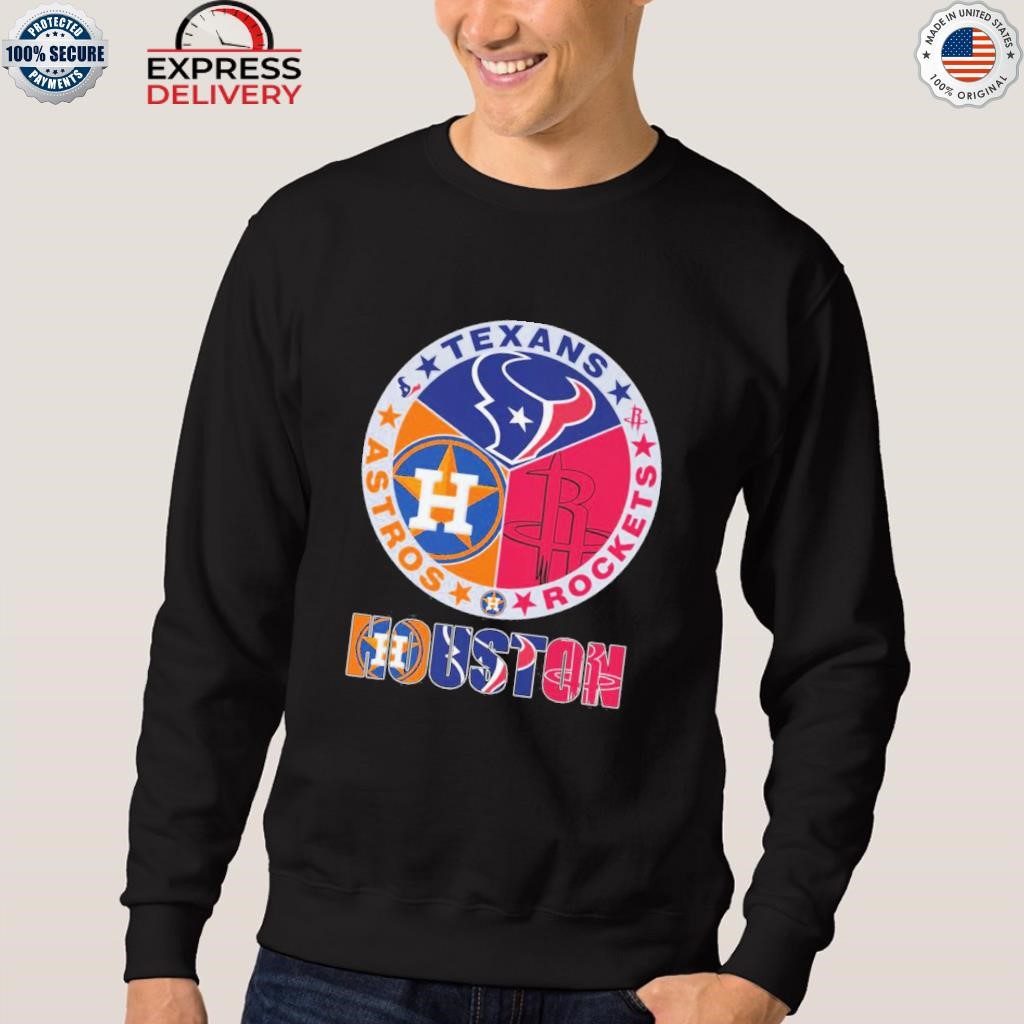 Logo Houston texans houston rockets houston astros houston champions logo  2023 shirt, hoodie, sweater, long sleeve and tank top