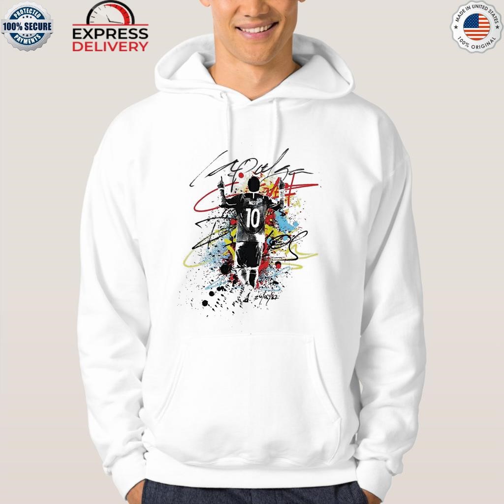 Messi La Pulga Paint Shirt, hoodie, sweater, long sleeve and tank top