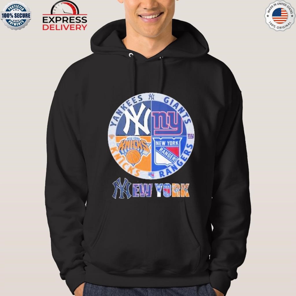 New york yankees giants rangers and knicks shirt, hoodie, sweater, long  sleeve and tank top