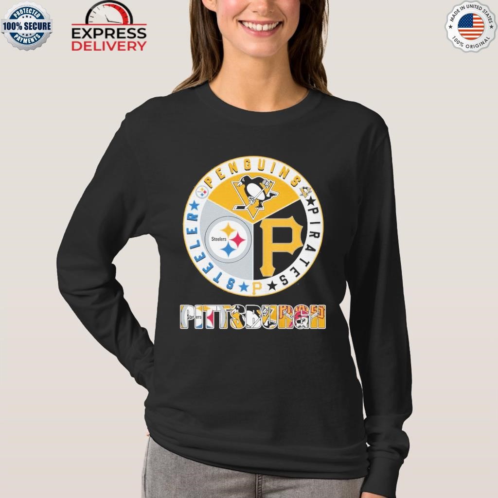 Pittsburgh Steelers Pittsburgh Pirates Pittsburgh Panthers Pittsburgh  Penguins Logo Shirt - Reallgraphics